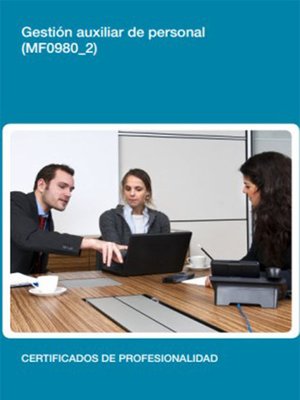 cover image of MF0980_2--Gestión auxiliar de personal